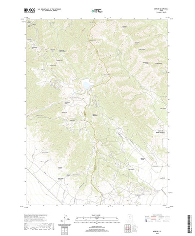 United States Geological Survey Mercur, UT (2020, 24000-Scale) digital map
