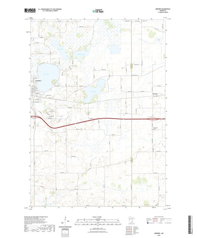 United States Geological Survey Meriden, MN (2022, 24000-Scale) digital map