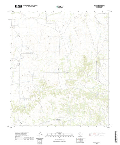 United States Geological Survey Mertzon SW, TX (2022, 24000-Scale) digital map