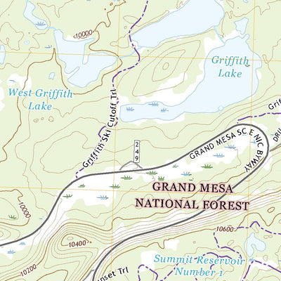 United States Geological Survey Mesa Lakes, CO (2022, 24000-Scale) digital map