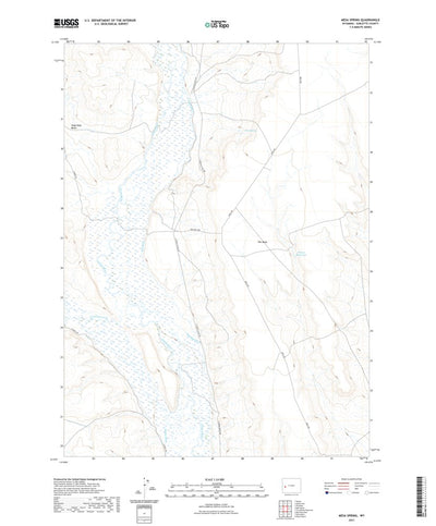 United States Geological Survey Mesa Spring, WY (2021, 24000-Scale) digital map