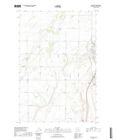 United States Geological Survey Mesa West, WA (2020, 24000-Scale) digital map