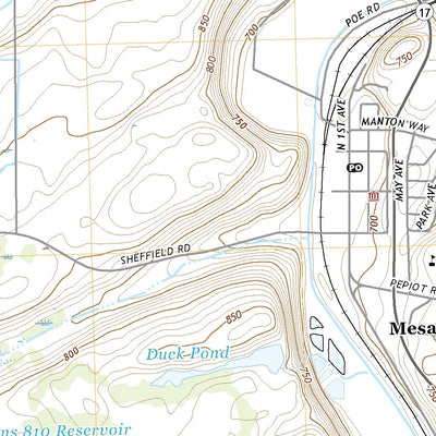 United States Geological Survey Mesa West, WA (2020, 24000-Scale) digital map