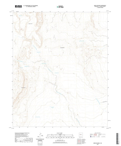United States Geological Survey Mesas Mojinas, NM (2020, 24000-Scale) digital map