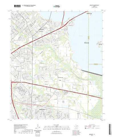 United States Geological Survey Mesquite, TX (2022, 24000-Scale) digital map