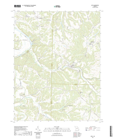 United States Geological Survey Meta, MO (2021, 24000-Scale) digital map