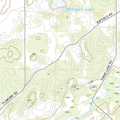 United States Geological Survey Metzger Lake, WI (2022, 24000-Scale) digital map