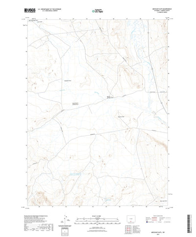 United States Geological Survey Mexican Flats, WY (2021, 24000-Scale) digital map