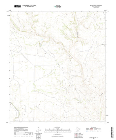 United States Geological Survey Meyers Canyon, TX (2022, 24000-Scale) digital map