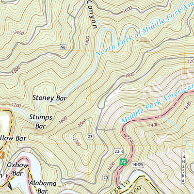 United States Geological Survey Michigan Bluff, CA (2022, 24000-Scale) digital map