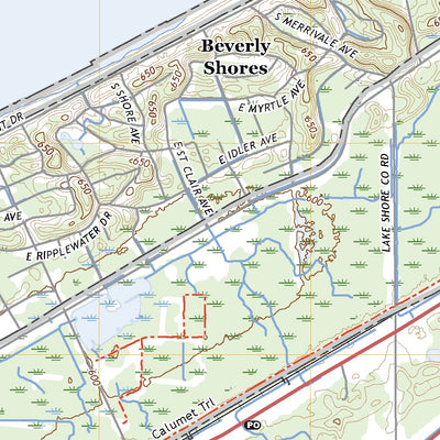United States Geological Survey Michigan City West, IN (2022, 24000-Scale) digital map