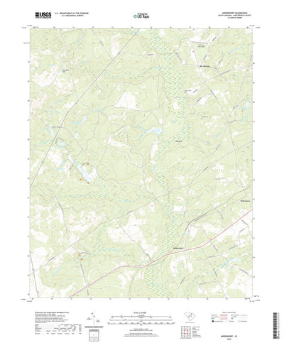 United States Geological Survey Middendorf, SC (2020, 24000-Scale) digital map