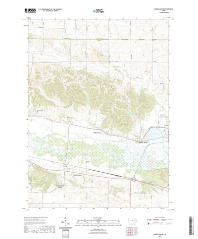 United States Geological Survey Middle Amana, IA (2022, 24000-Scale) digital map