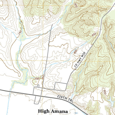 United States Geological Survey Middle Amana, IA (2022, 24000-Scale) digital map