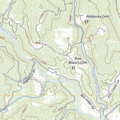 United States Geological Survey Middle Fox Creek, VA (2022, 24000-Scale) digital map