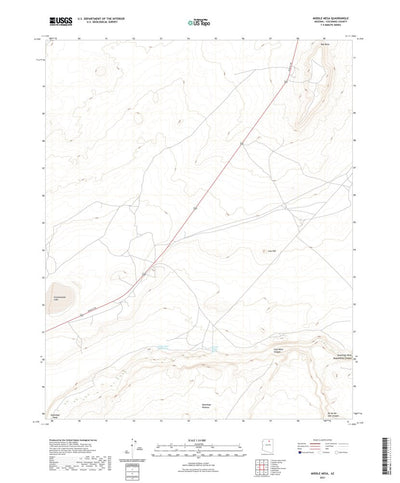 United States Geological Survey Middle Mesa, AZ (2021, 24000-Scale) digital map