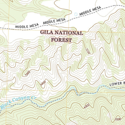 United States Geological Survey Middle Mesa, NM (2020, 24000-Scale) digital map