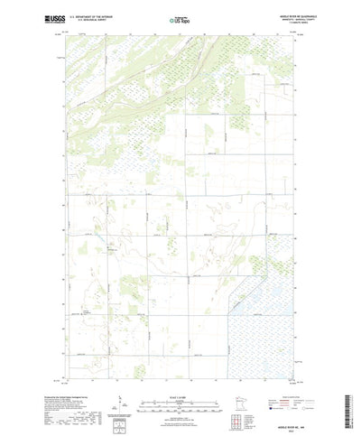 United States Geological Survey Middle River NE, MN (2022, 24000-Scale) digital map