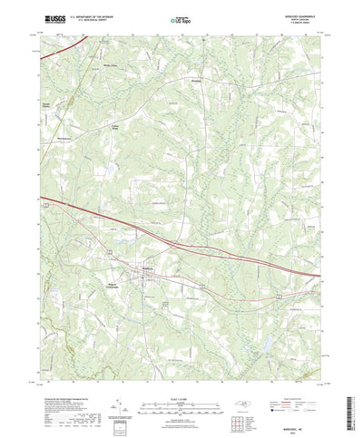United States Geological Survey Middlesex, NC (2022, 24000-Scale) digital map