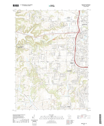 United States Geological Survey Middleton, WI (2022, 24000-Scale) digital map