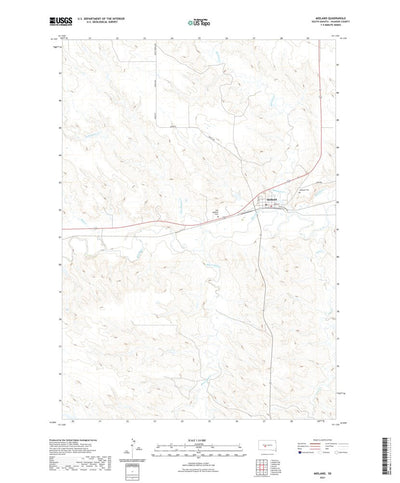 United States Geological Survey Midland, SD (2021, 24000-Scale) digital map