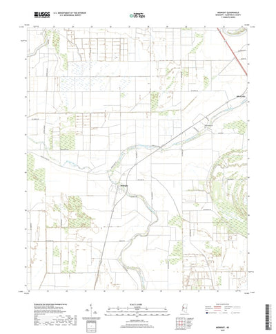 United States Geological Survey Midnight, MS (2020, 24000-Scale) digital map