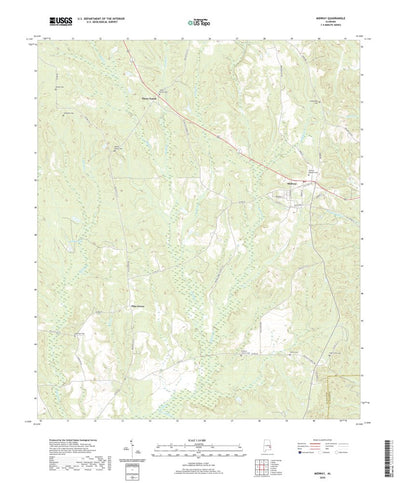 United States Geological Survey Midway, AL (2020, 24000-Scale) digital map