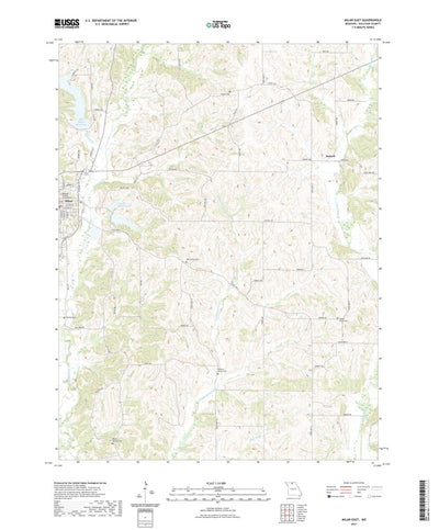 United States Geological Survey Milan East, MO (2021, 24000-Scale) digital map