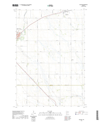 United States Geological Survey Milan NW, MN (2022, 24000-Scale) digital map