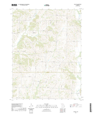 United States Geological Survey Milan SE, MO (2021, 24000-Scale) digital map