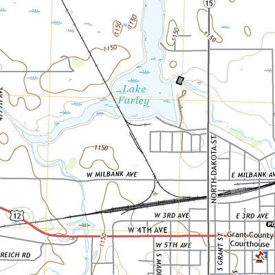 United States Geological Survey Milbank West, SD (2021, 24000-Scale) digital map