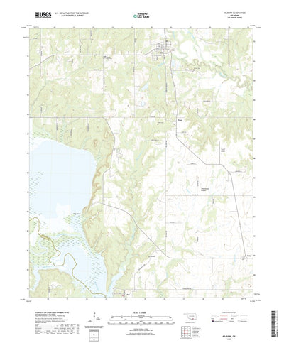 United States Geological Survey Milburn, OK (2022, 24000-Scale) digital map