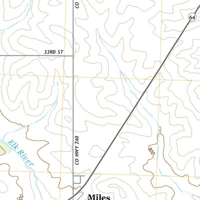 United States Geological Survey Miles, IA (2022, 24000-Scale) digital map