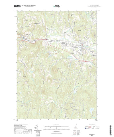 United States Geological Survey Milford, NH (2021, 24000-Scale) digital map