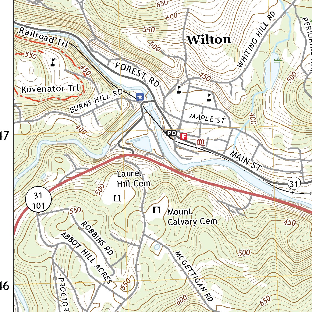 Nh Topographical Map Milford, NH (2021, 24000-Scale) Map by United States Geological Survey ...