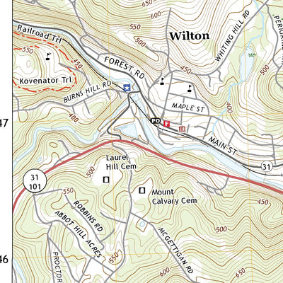 United States Geological Survey Milford, NH (2021, 24000-Scale) digital map