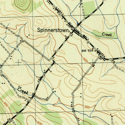 United States Geological Survey Milford Square, PA (1943, 31680-Scale) digital map
