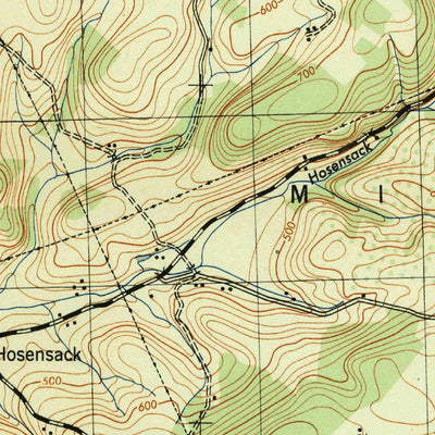 United States Geological Survey Milford Square, PA (1943, 31680-Scale) digital map