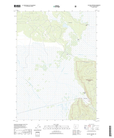 United States Geological Survey Military Crossing, OR (2020, 24000-Scale) digital map