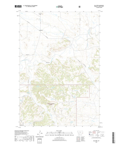 United States Geological Survey Mill Iron, MT (2020, 24000-Scale) digital map