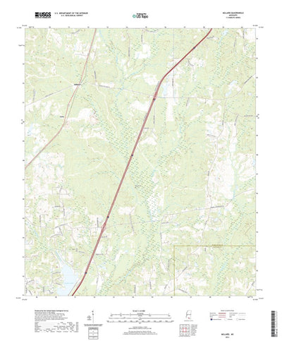 United States Geological Survey Millard, MS (2021, 24000-Scale) digital map