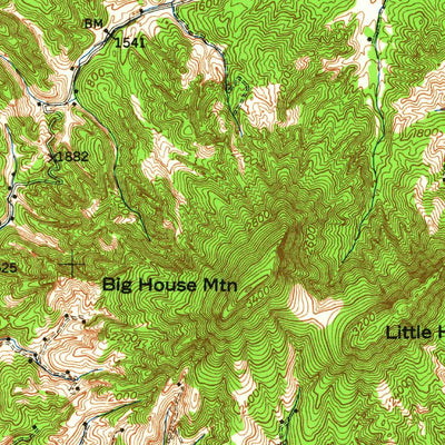 United States Geological Survey Millboro, VA (1946, 62500-Scale) digital map