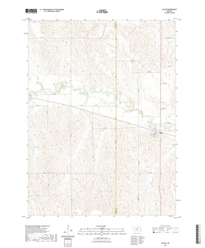 United States Geological Survey Miller, NE (2021, 24000-Scale) digital map