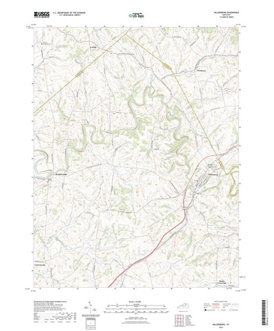 United States Geological Survey Millersburg, KY (2022, 24000-Scale) digital map