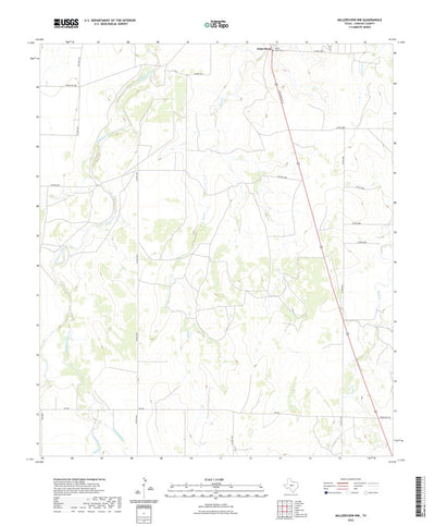 United States Geological Survey Millersview NW, TX (2022, 24000-Scale) digital map