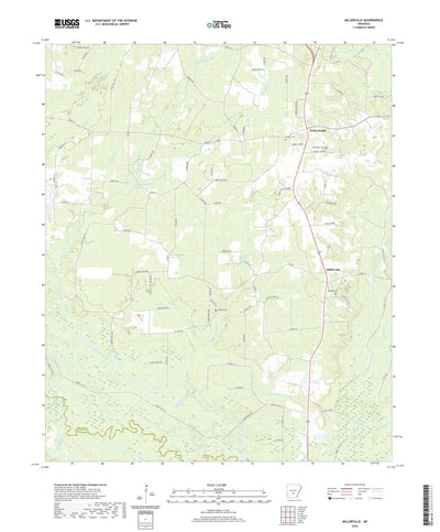 United States Geological Survey Millerville, AR (2020, 24000-Scale) digital map