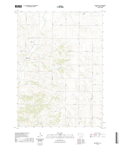 United States Geological Survey Millnerville, IA (2022, 24000-Scale) digital map