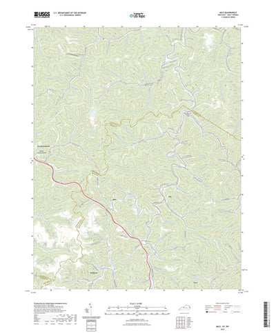 United States Geological Survey Milo, KY (2022, 24000-Scale) digital map
