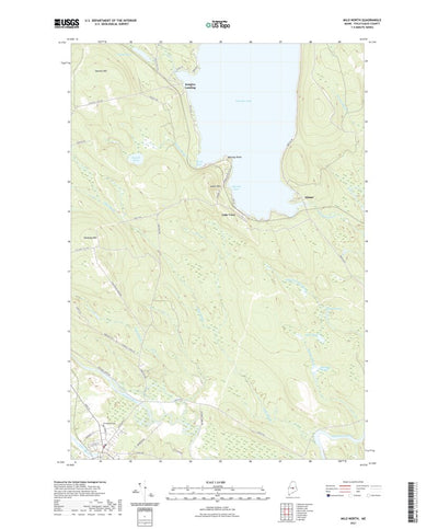 United States Geological Survey Milo North, ME (2021, 24000-Scale) digital map