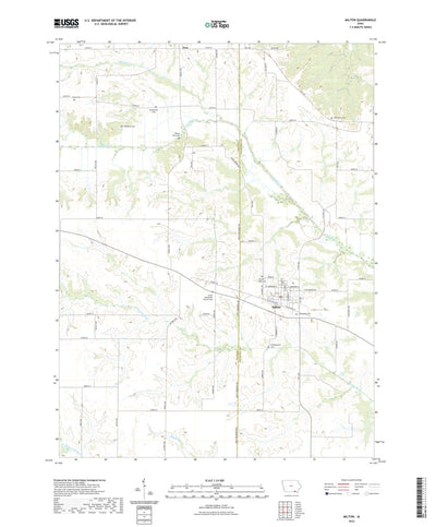 United States Geological Survey Milton, IA (2022, 24000-Scale) digital map
